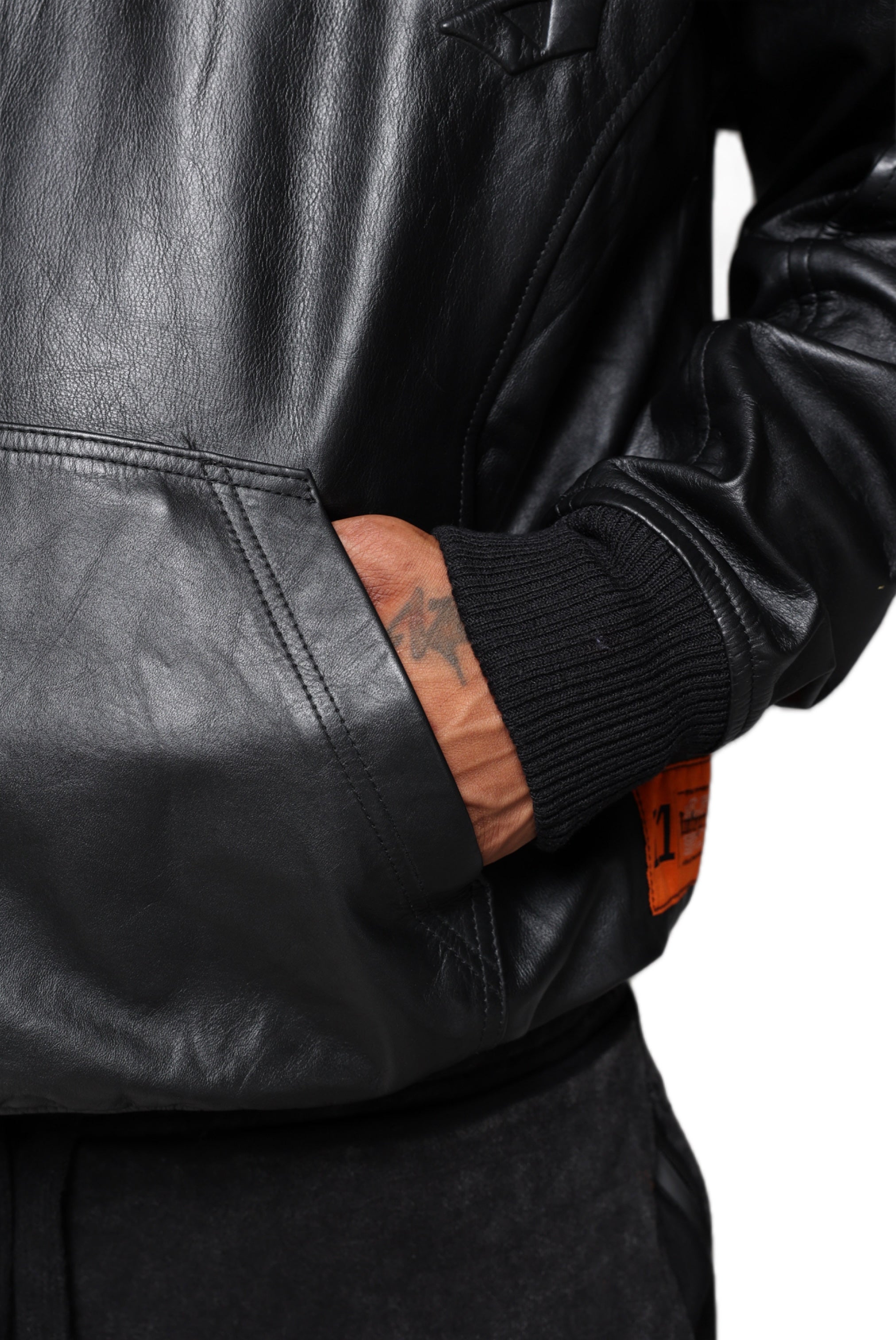 ARTICLE I LEATHER ANORAK