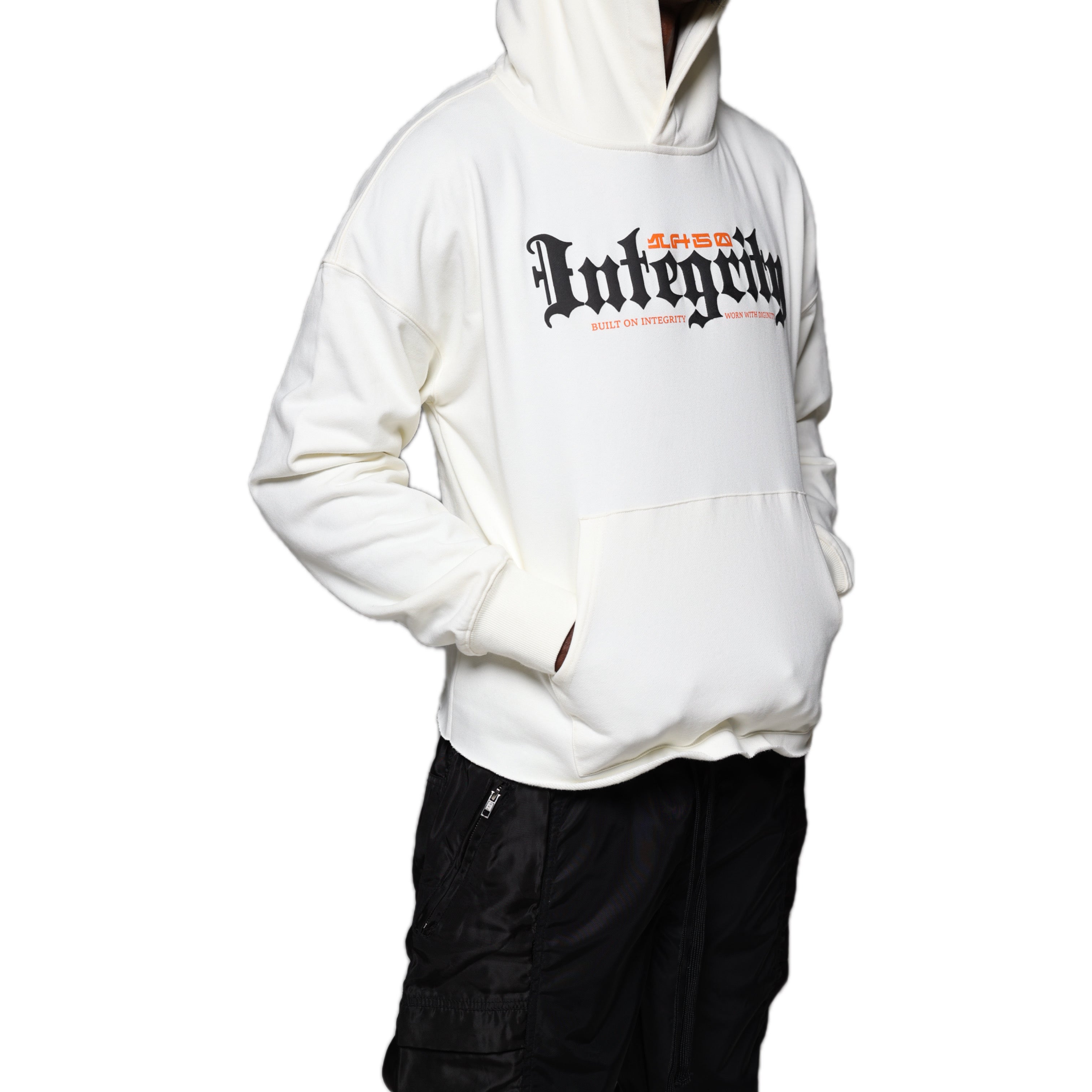 ARTICLE I CROPPED HOODIE -- OFF WHITE