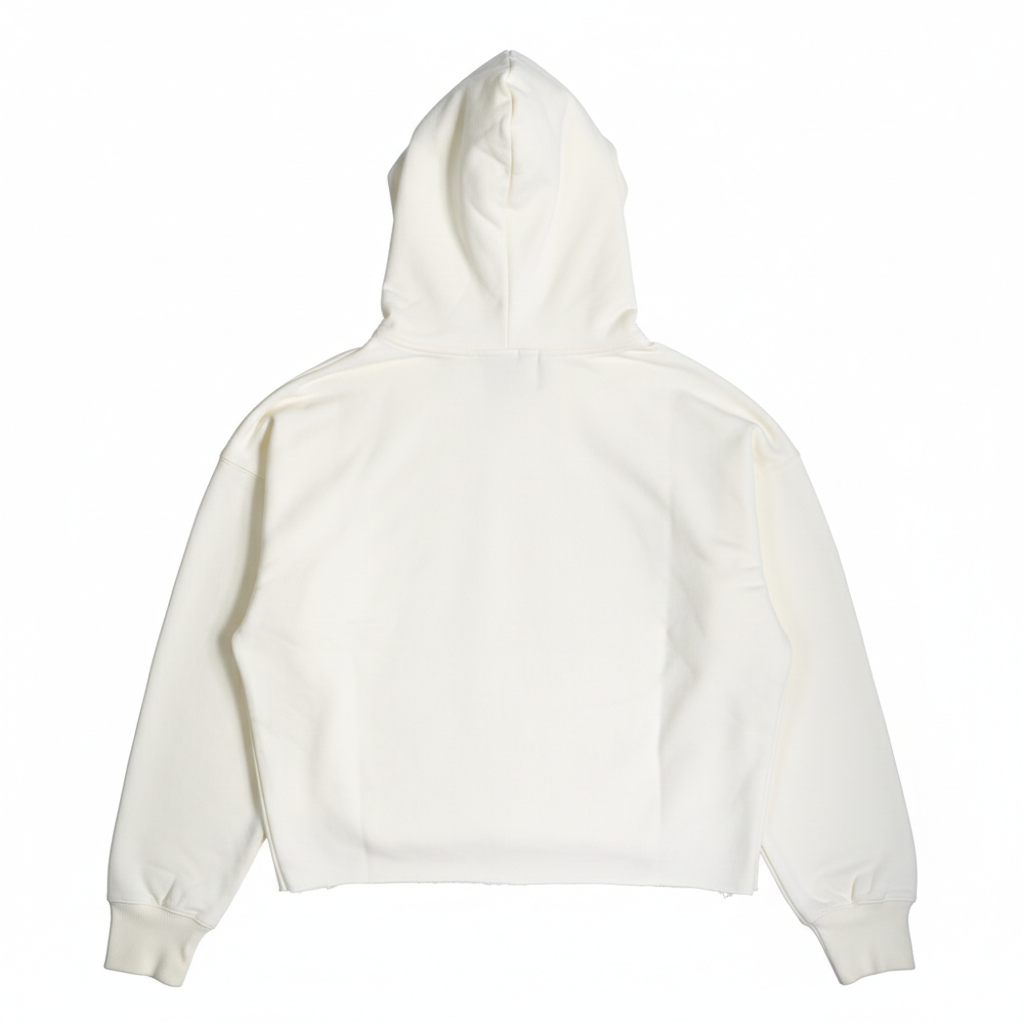 ARTICLE I CROPPED HOODIE -- OFF WHITE