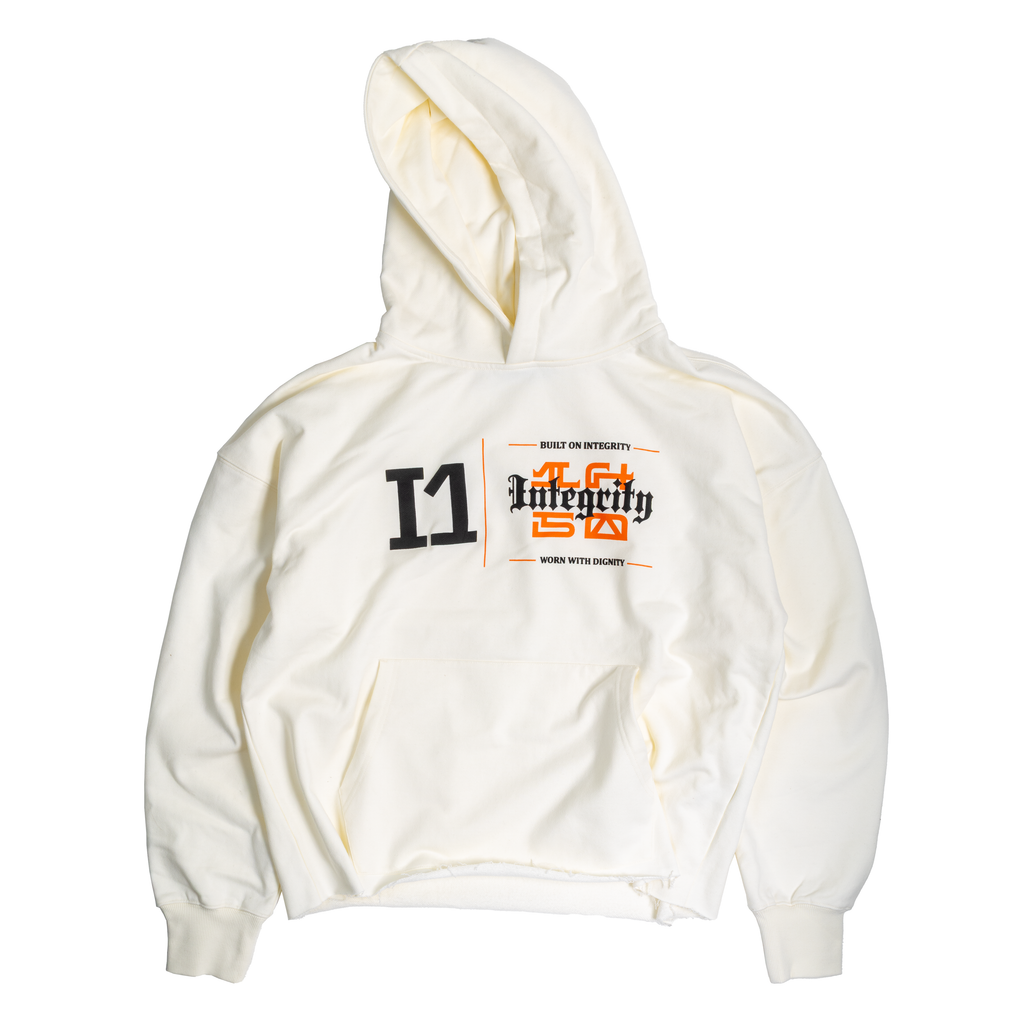 ARTICLE I CROPPED HOODIE -- OFF WHITE